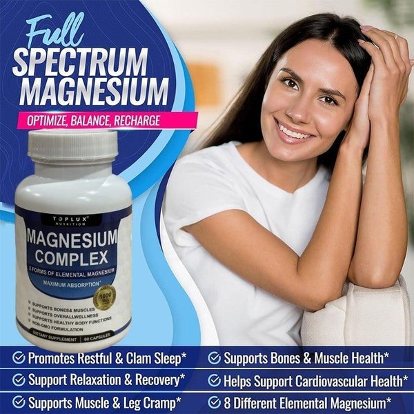 Magnesium Glycinate complex 1000mg - 90 Capsules Carousel 10