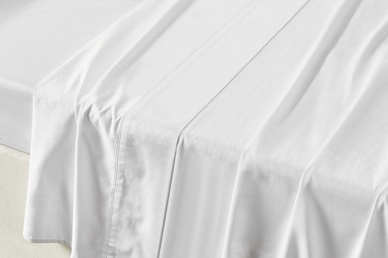 Brosa 500TC Cotton Sateen Bed Sheet Set (White, Queen) Carousel 2