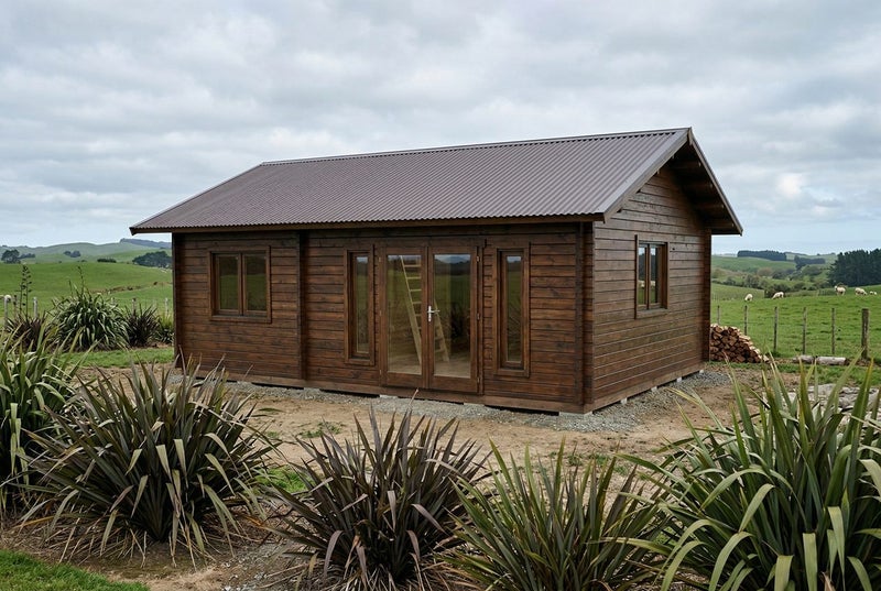 European NATURALLY WARM 30m2 FAMILY KITSET CABIN WITH LOFT Carousel 1