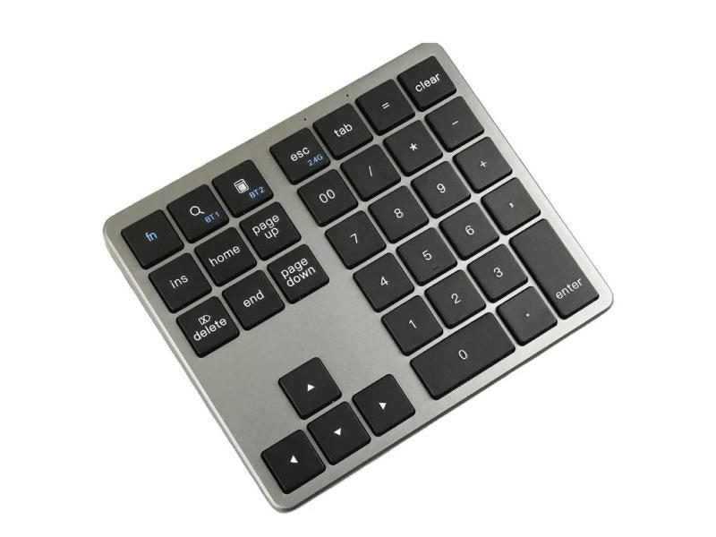Dual Mode Wireless Numeric Keypad Rechargeable 300mAh Battery Carousel 1