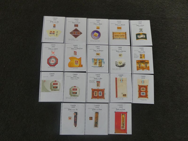 Canada Chinese Horoscope minisheets-$1res Carousel 1