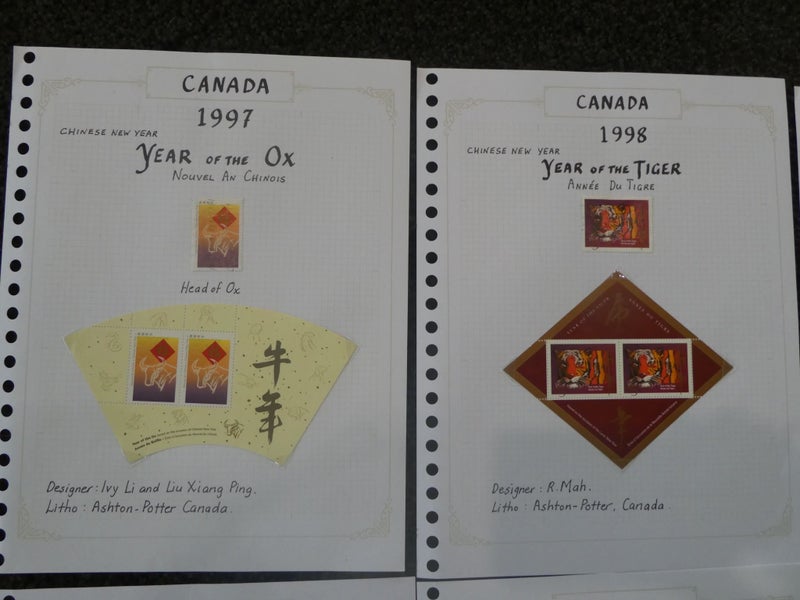 Canada Chinese Horoscope minisheets-$1res Carousel 2