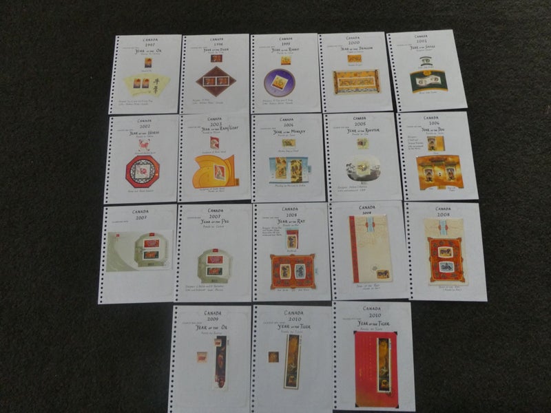 Canada Chinese Horoscope minisheets-$1res Carousel 15