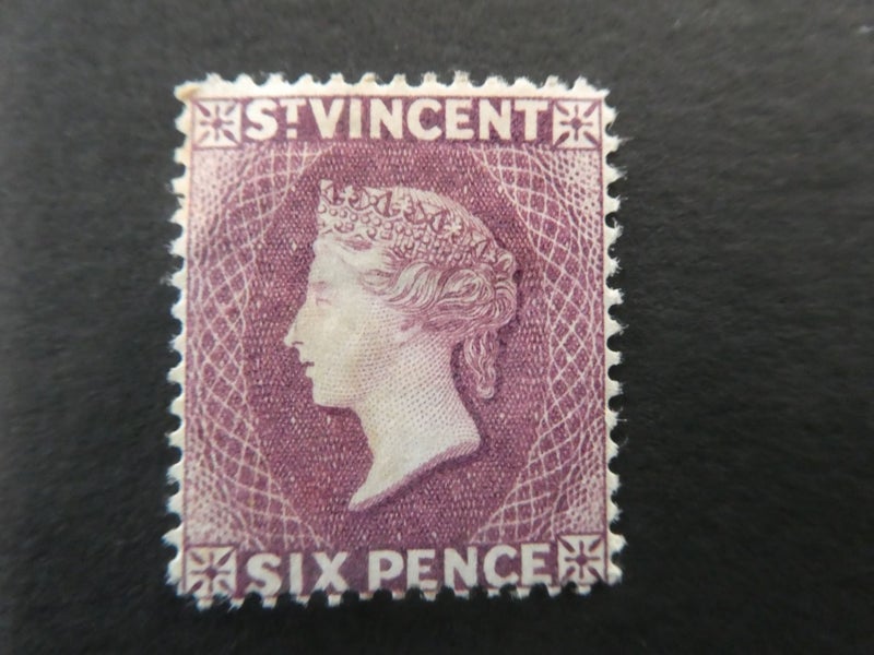 Mint St Vincent 6d Queen Victoria-$1res Carousel 1