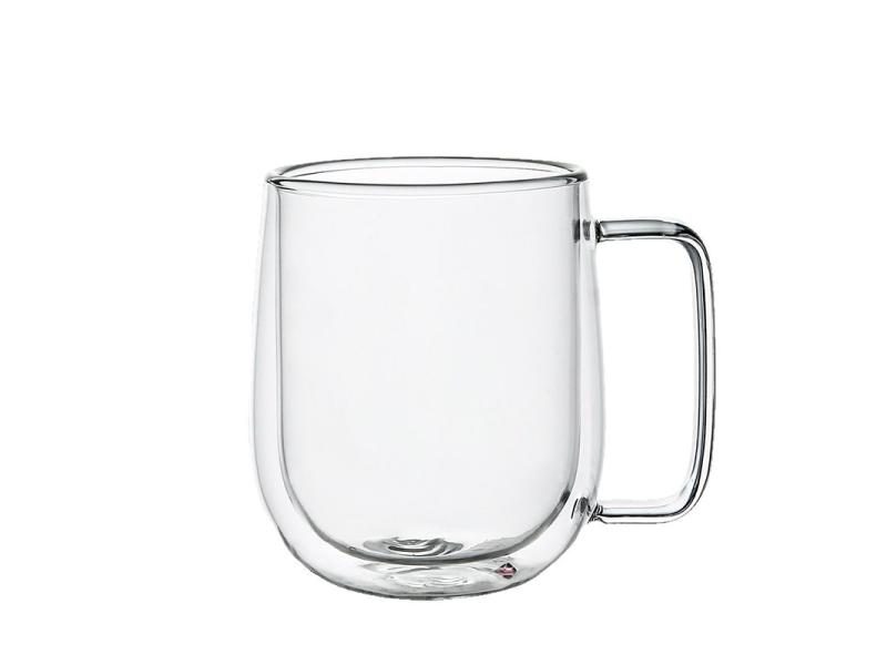 Double Wall High Borosilicate Glass Coffee Cup With Handle Carousel 1