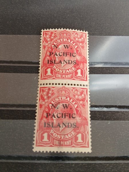 NWPI KGV 1d Red (Pair) M Carousel 1