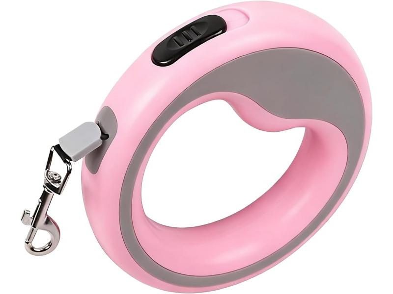 Heavy Duty Retractable Dog Leash With One-Handed Brake Lock Carousel 2