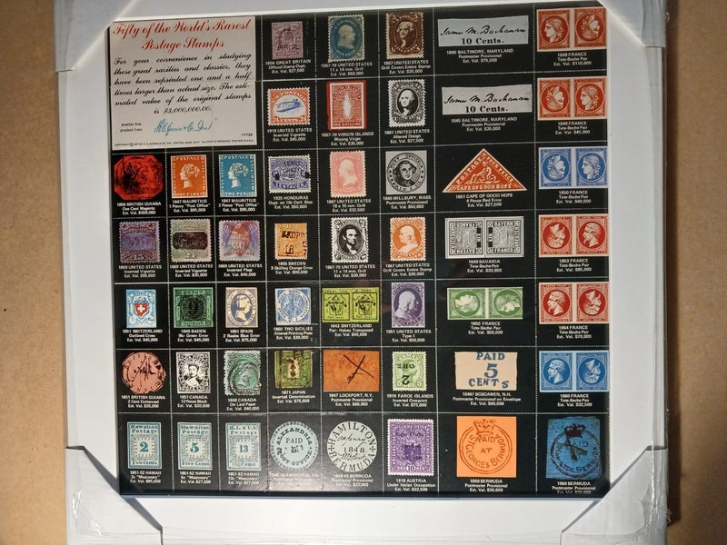 REAR STAMPS OF THE WORLD PORTRAYED IN NEW PICTURE FRAME. Carousel 1