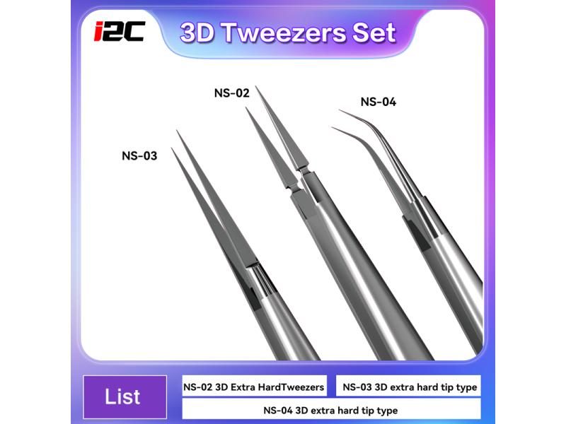3D 2D Ultra Fine Tweezers For SMT BGA IC Repair Carousel 1