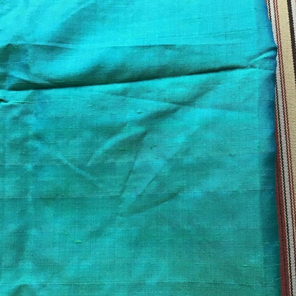 2m turquoise Thai silk - 100cm Carousel 1