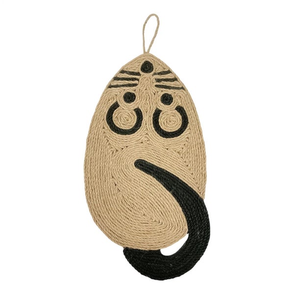 Cat Scratcher Scratching Mat Natural Sisal Mouse Shape Hanging Scratching Toy Carousel 1