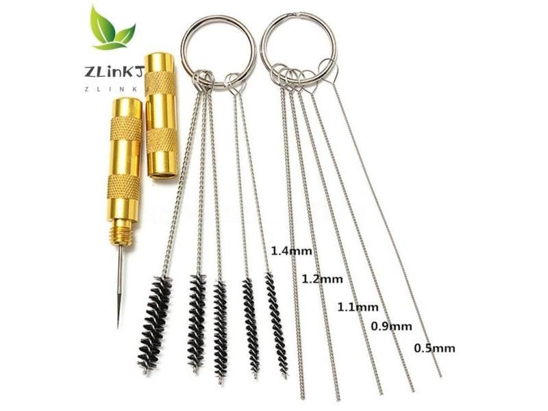 11pcs Airbrush Cleaning Kit Nozzle Needle Brush Set Repair Tool Carousel 1