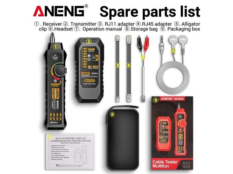 Networking Analyzer RJ45 RJ11 Telephone Line Detector Tool Carousel 1