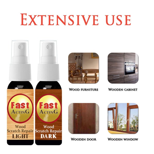 2Pcs Instant Wood Floor Scratch Remover Spray Wooden Furniture Scratches Repair Carousel 2
