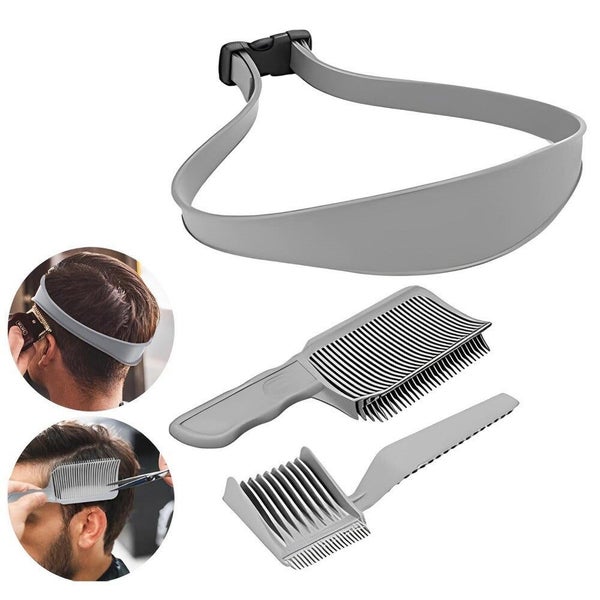 Men Fade Hair Trimming Guide Haircut Curve Positioning Comb Curved Band Carousel 2