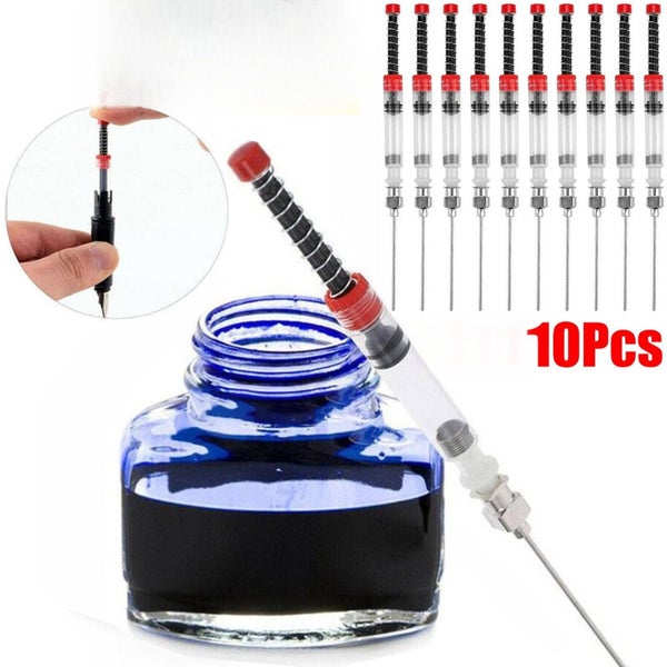 10Pcs Fountain Pen Spring Ink Auxiliary Absorber Syringe For Converter Tool Carousel 1
