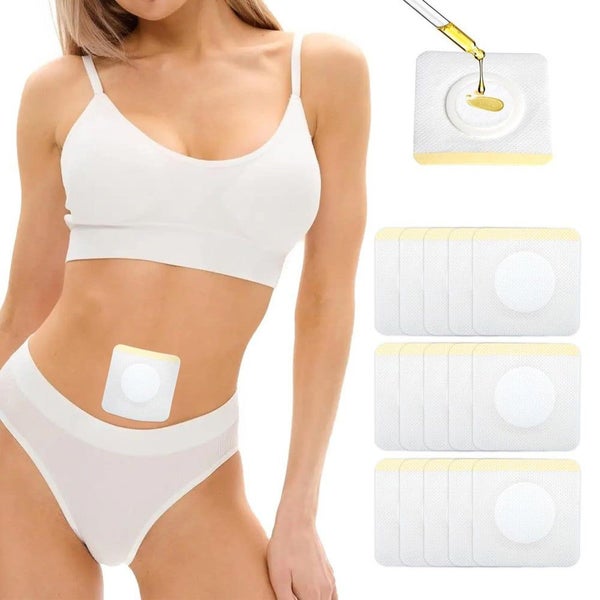 50PCS Castor Oil Pack Wrap for Belly Button, Single-Used Castor Oil Patches Carousel 2