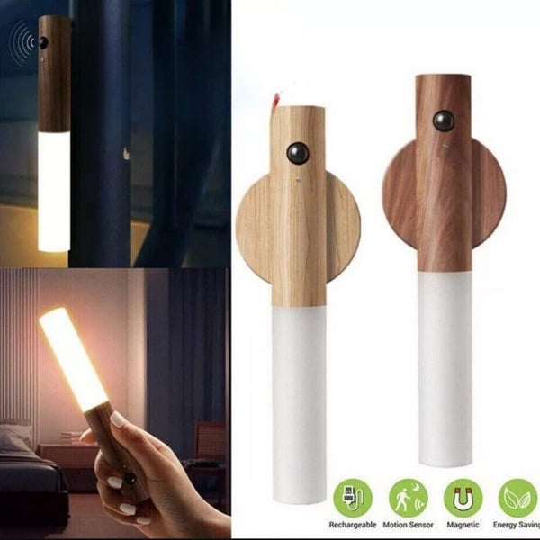 LED Motion Sensor Night Light USB Rechargeable with Magnetic Holder Wall Lights Carousel 1