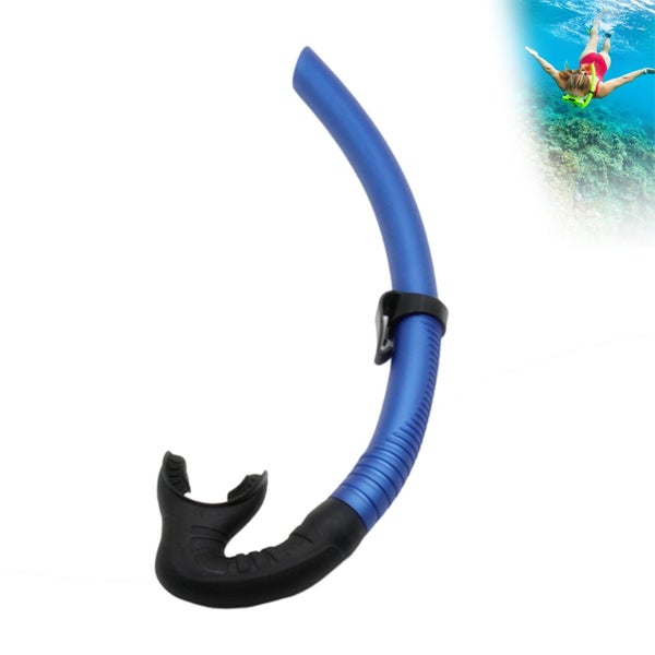 Center Mount Swimming Snorkel Free Diving Lap Swim Training Breath Tube Carousel 2