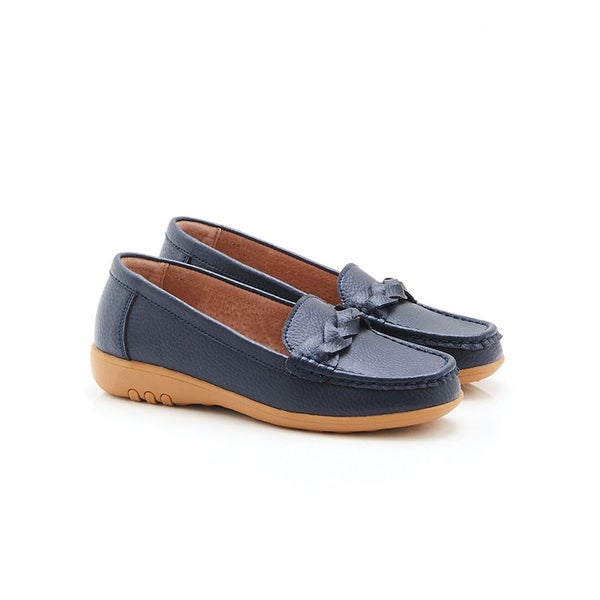 Leather Loafer with Removable Insole - Size 10 - Night Sky