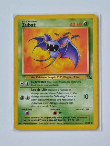 Zubat - WoTC Fossil - 54/62 Common - (NM) Carousel 1