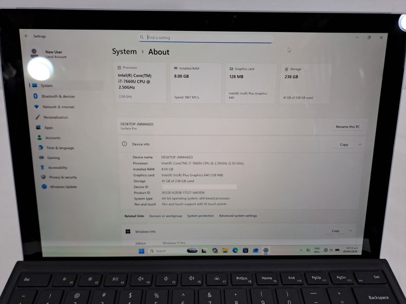 Microsoft Surface Pro 5, 7th Gen i7, 8GB RAM, 256GB SSD, 2K+ LED, Win 11 Pro Carousel 7