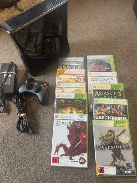 XBOX 360 250gb slim console with 10 games Big Kids package Hours of fun here Carousel 1