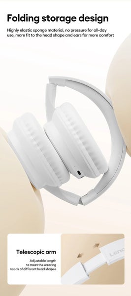 Lenovo TH11 Over-Ear Bluetooth 5.4 Hi-Fi Headphones with Active Noise Cancelling Carousel 9