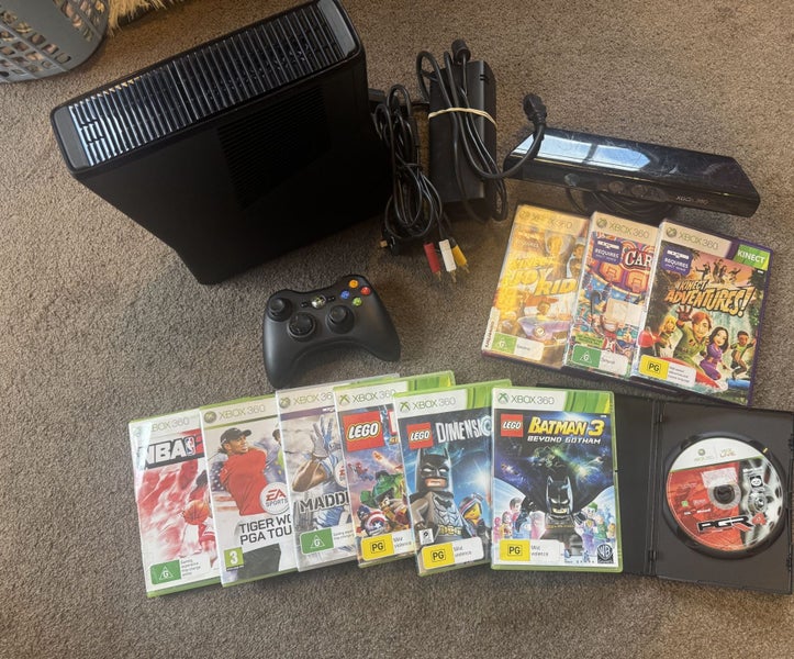 Great condition 250gb xbox 360 with kinect and eleven kids games Family fun Carousel 1