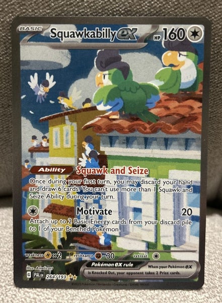 Squawkabilly ex #264/193 Special Illustration Rare Paldea Evolved Carousel 1
