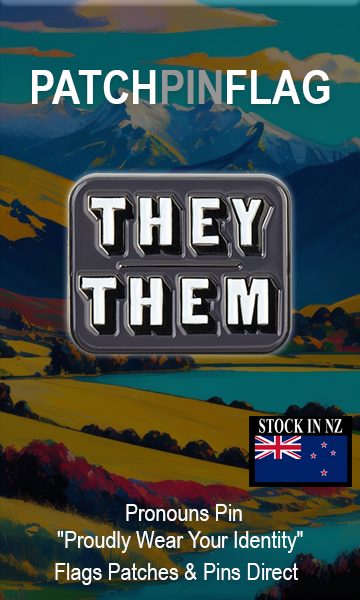THEY THEM Pronoun Enamel Pin Carousel 1