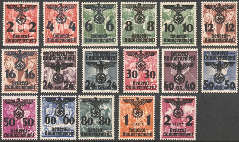 GERMAN OCCUPATION OF POLAND WW11 AND POLISH FORCES ABROAD WW11 COLLECTION MINT. Carousel 2