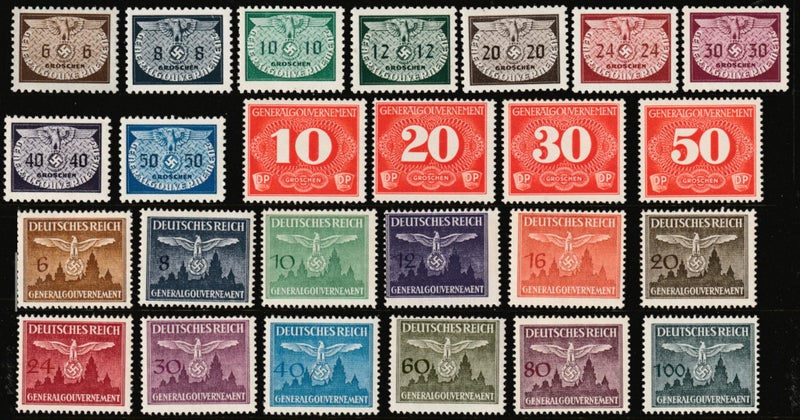 GERMAN OCCUPATION OF POLAND WW11 AND POLISH FORCES ABROAD WW11 COLLECTION MINT. Carousel 13