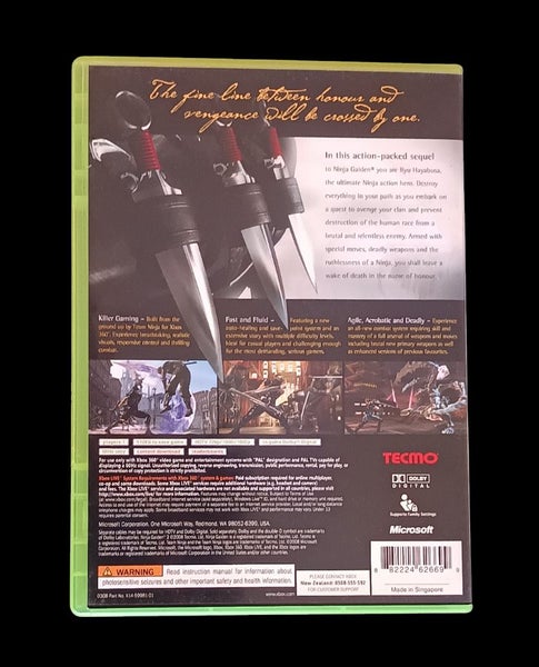 Ninja Gaiden 2 Xbox 360 *mint * complete Carousel 3