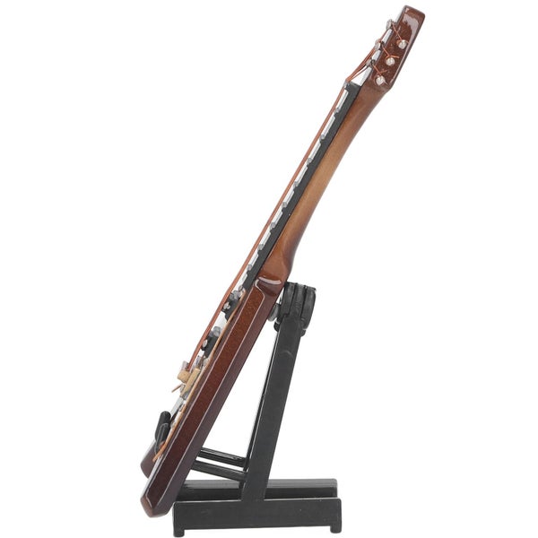 Miniature Dollhouse Musical Instrument Set, Miniature Wooden Guitar Model Dol Carousel 9