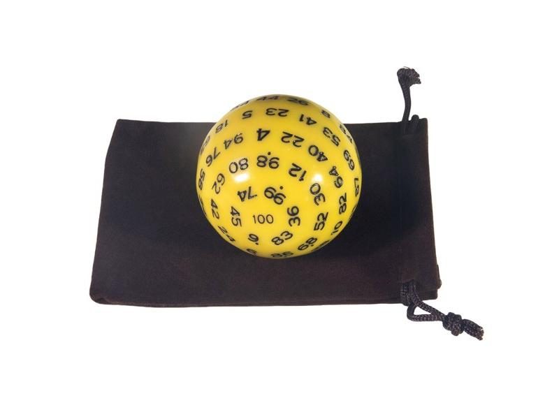 100 Sided Polyhedral Acrylic Dice With Bag For Role Playing Games Carousel 1