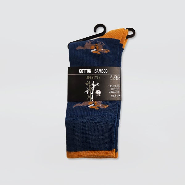 DS Bamboo Cotton Crew 'Horses' Socks Carousel 1