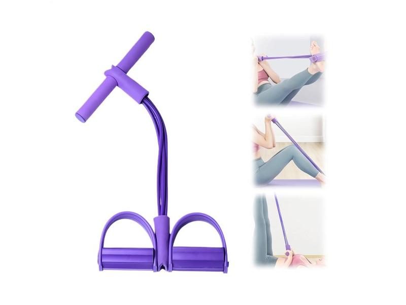 4 Tubes Elastic Resistance Band For Body Stretching And Slimming Carousel 1