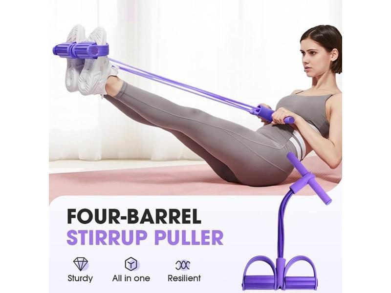 4 Tubes Elastic Resistance Band For Body Stretching And Slimming Carousel 2
