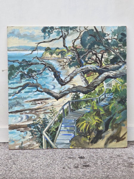 Jocelyn Dye (1951–2020) 0il on Board SIGNED Campbell's Bay