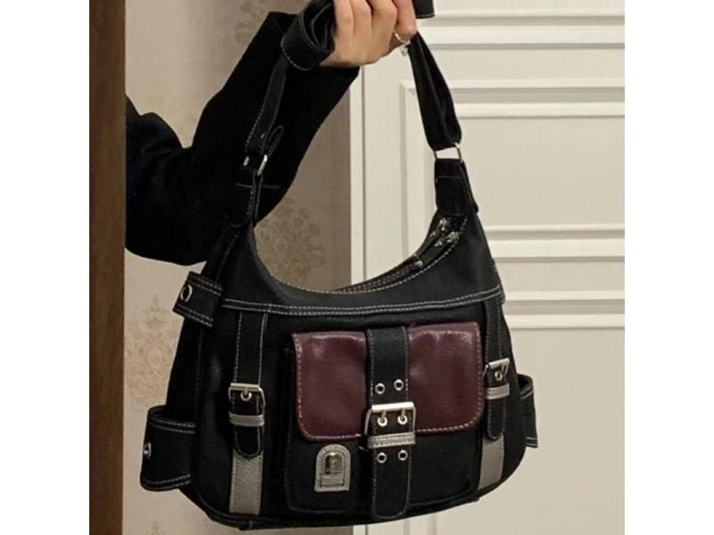 Vintage PU Leather Women's Large Capacity Shoulder Tote Bag Carousel 1