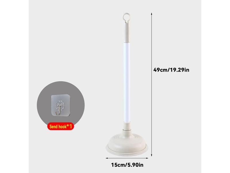 High-Pressure Plastic Toilet Plunger Anti-Clogging Drain Cleaner Carousel 1