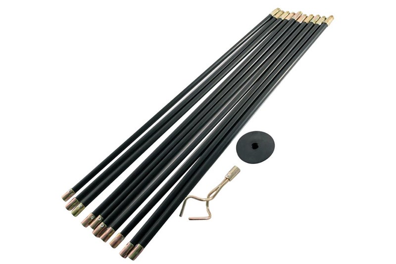 12 Piece Flexible Chimney Brush Drain Cleaner Rods for Pipe Dryer Vent Cleaning Carousel 8