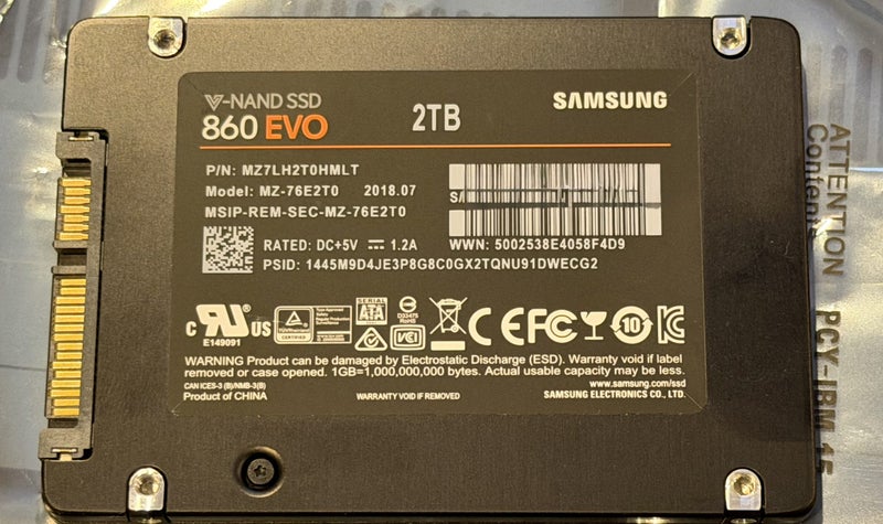 *** $1 Res - 2TB Samsung EVO 860 SSD *** Carousel 1