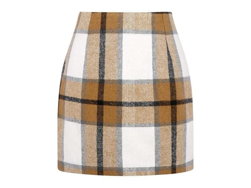 Women's High Waist A-Line Corduroy Slim Skirt Carousel 1