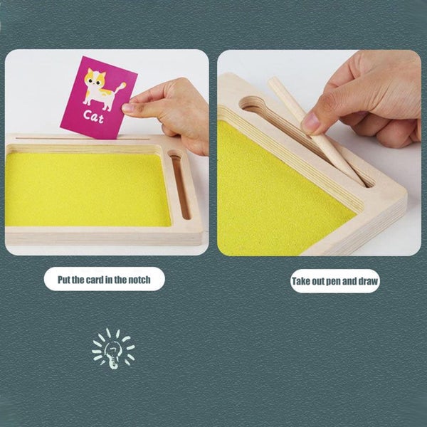 Painting Boards,Kid Sand Board,Creative Board Soft Set,36 Cards, Wooden Pen, Carousel 9