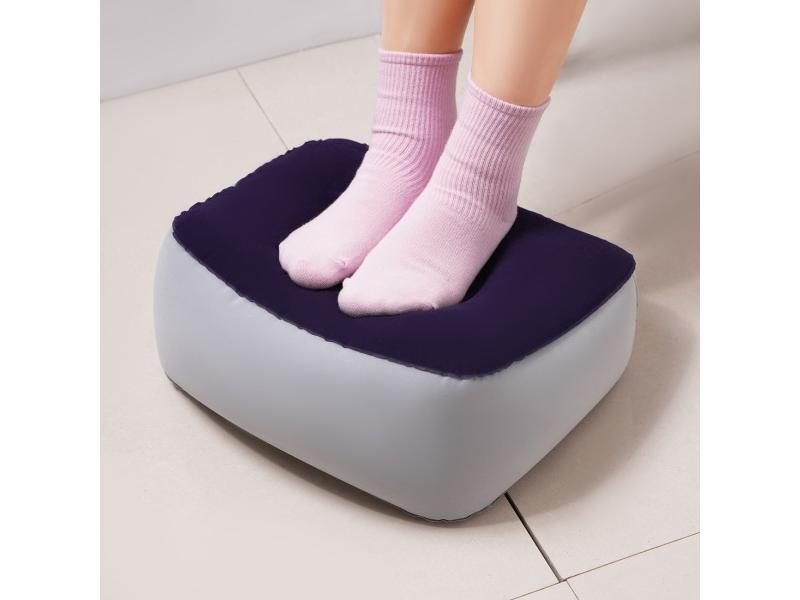 1PC Portable Inflatable Foot Rest Pillow For Travel Camping Carousel 1