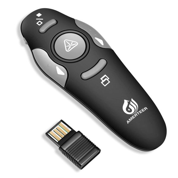 Wireless Presenter, PPT Controller Presentation Remote Control Laser Po Carousel 1