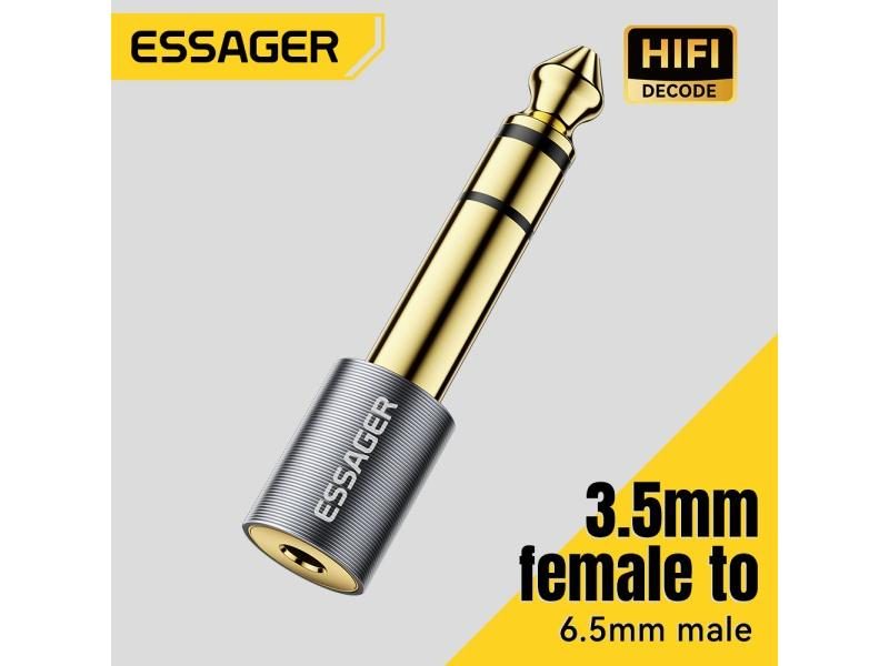 3.5mm To 6.5mm Audio Jack Adapter For Speaker Guitar Carousel 2