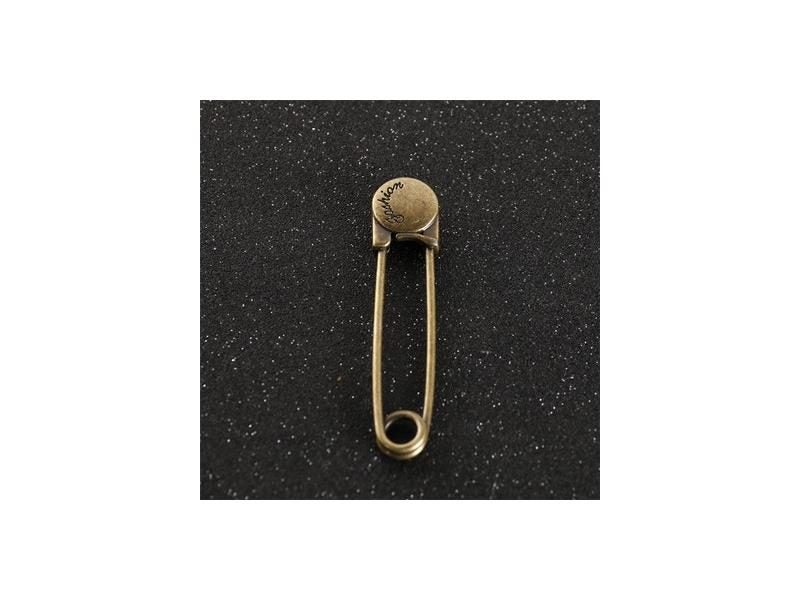 Round Head Alloy Brooch Pins Vintage Fashion Big Pin Buckle Shawl Hat Needle Carousel 1